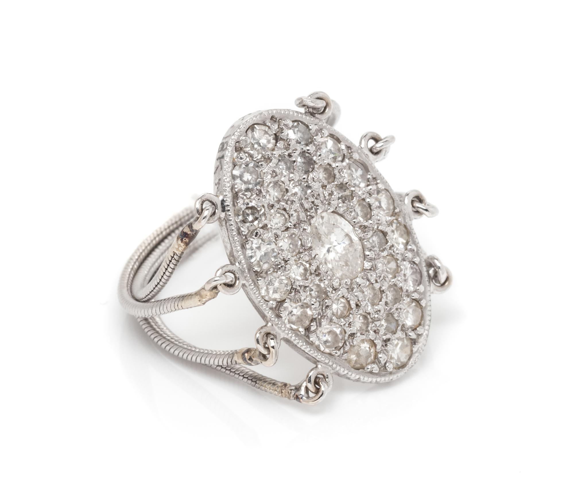 An 18 Karat Gold and Diamond Ring, Moritz Glik,