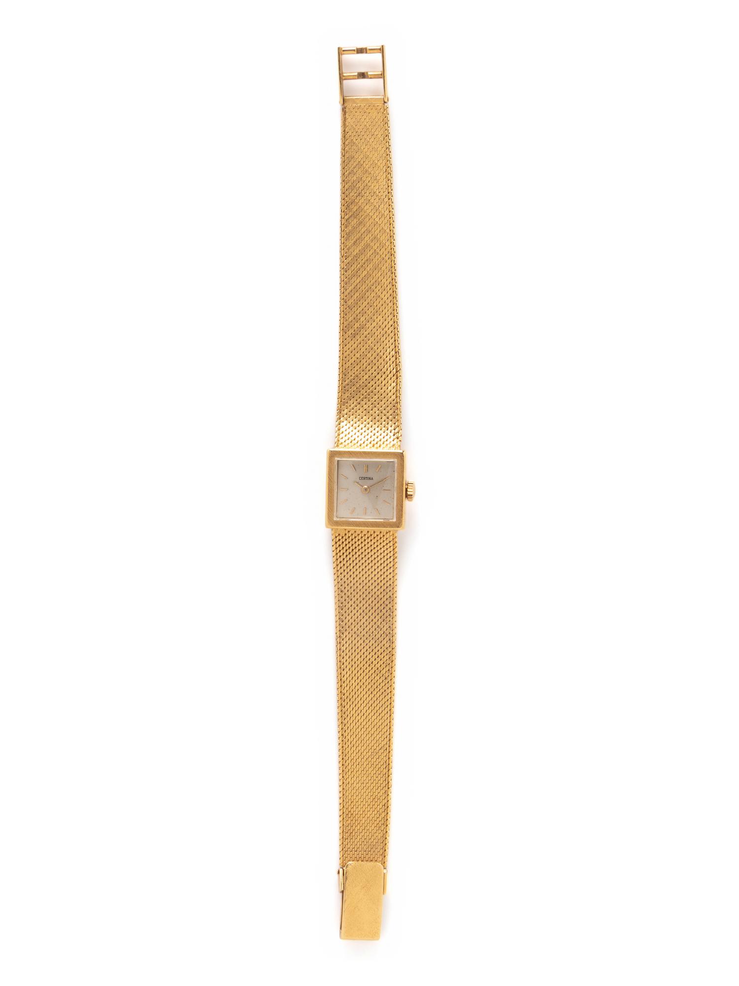 CERTINA, YELLOW GOLD WATCH