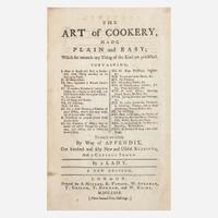 [Food & Drink] Group of 12 18th and 19th Century Titles on Cooking and Housekeeping