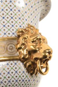 A French Parcel Gilt Porcelain Wine Cooler