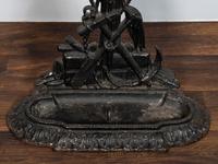 A Victorian Cold Painted Iron Umbrella Stand with Sailor Figure