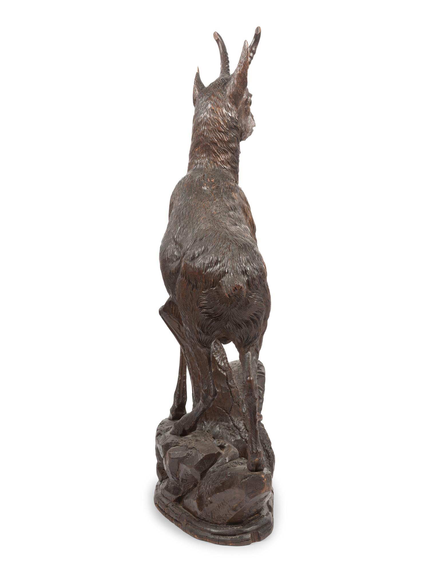 A Black Forest Carved Pronghorn