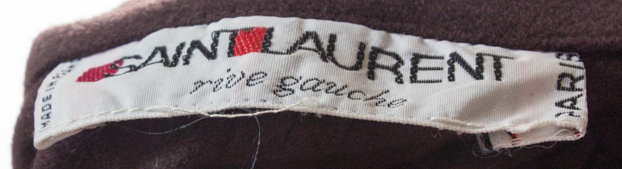 An Yves Saint Laurent Brown Wool Cape,