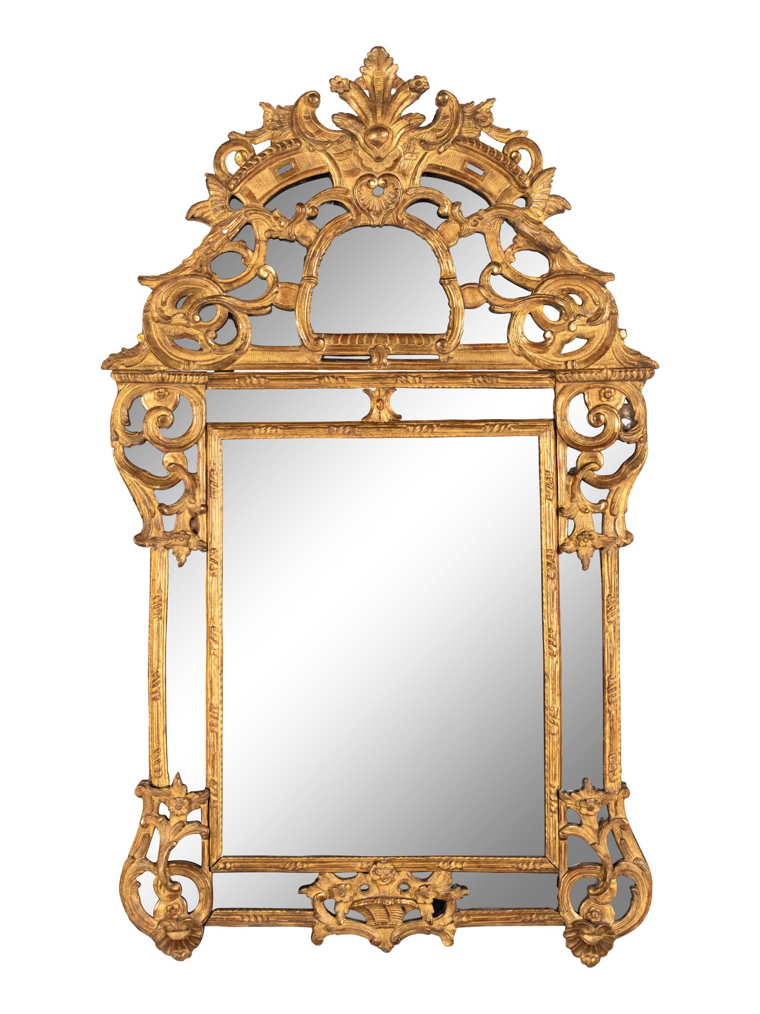 A Régence Giltwood Mirror