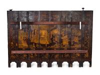 A Chinese Coromandel Lacquer Eight-Panel Screen — 19TH CENTURY