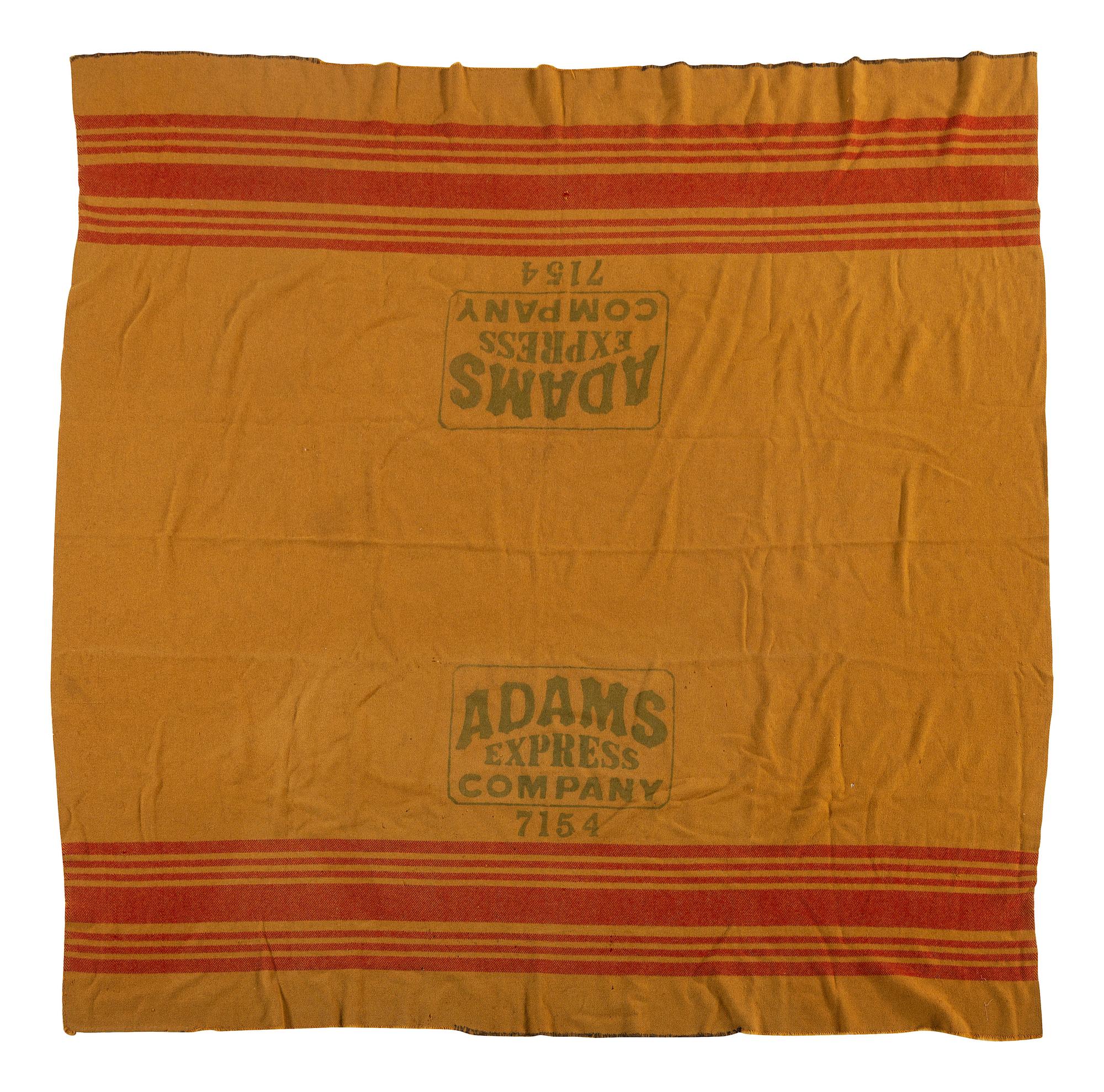 [WESTERN AMERICANA]. Adams Express Company blanket.