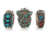 Navajo Silver and Turquoise Watch Bands