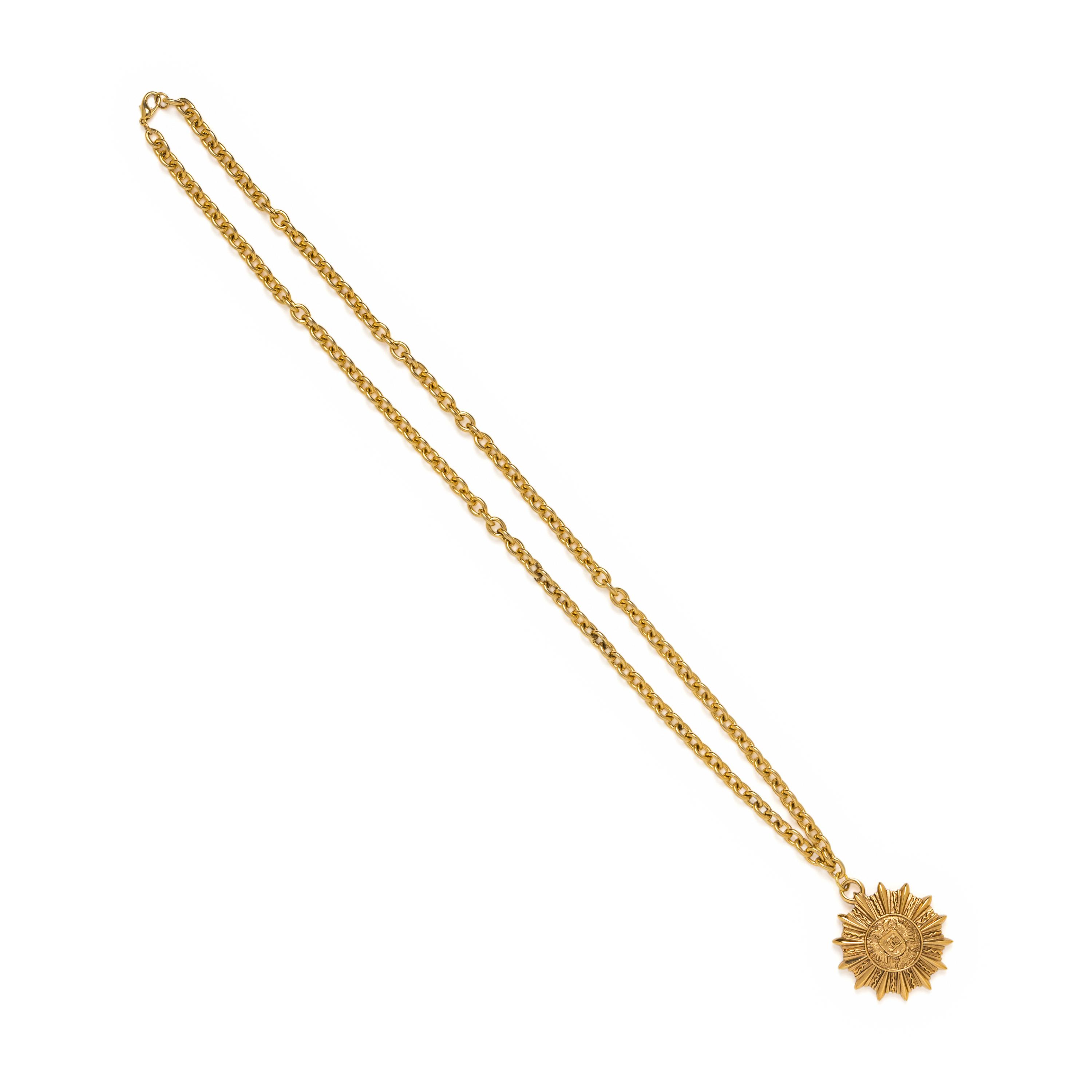 Chanel, Sunburst Pendant Necklace