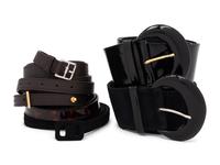 Five Designer Belts: Hermès, Two Charles Jourdan, Carolina Herrera, Oscar de la Renta