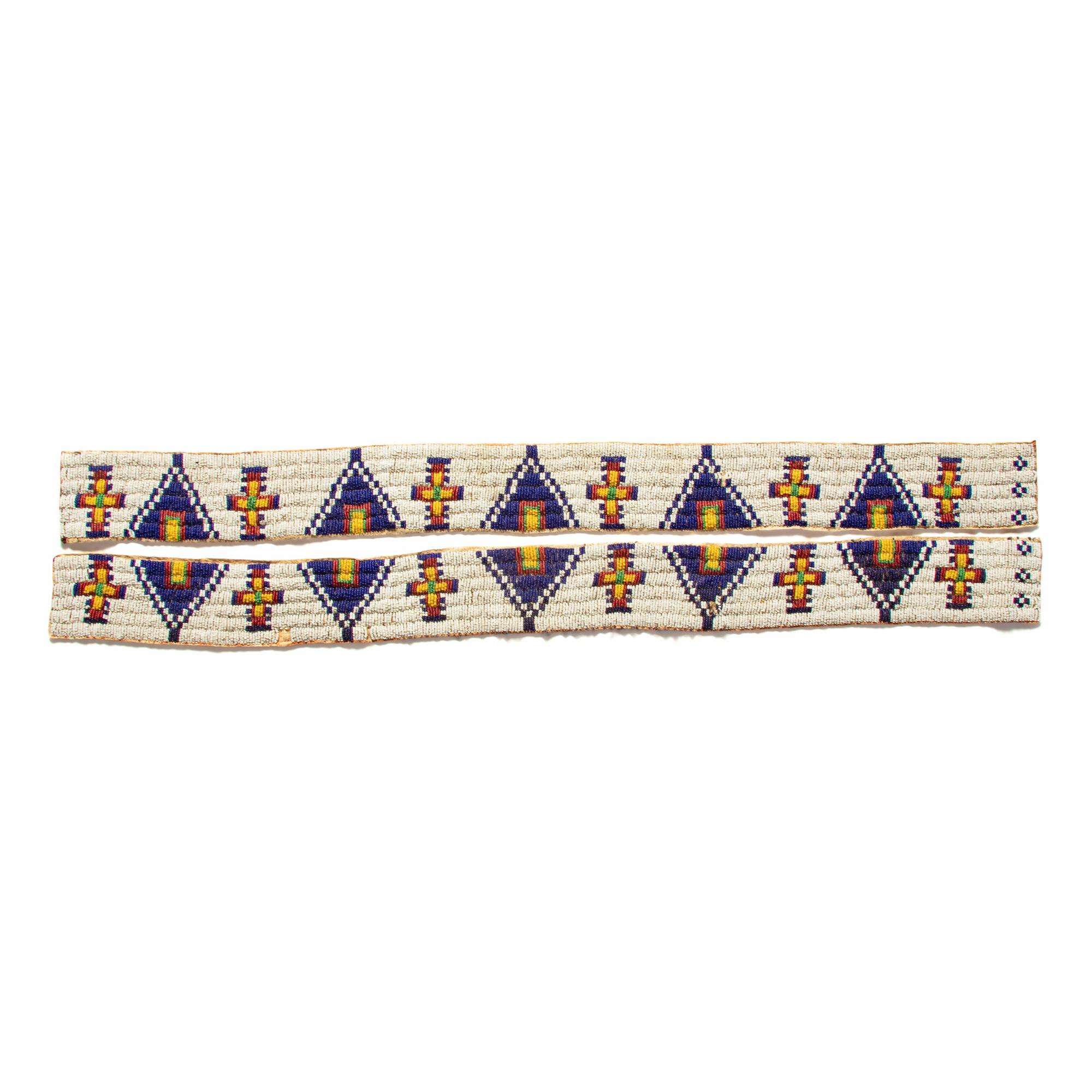 Sioux Beaded Hide Legging Strips