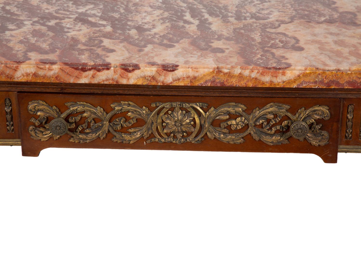 A Louis XVI Style Marble Top and Gilt Bronze Mounted Console Table — EARLY 20TH CENTURY