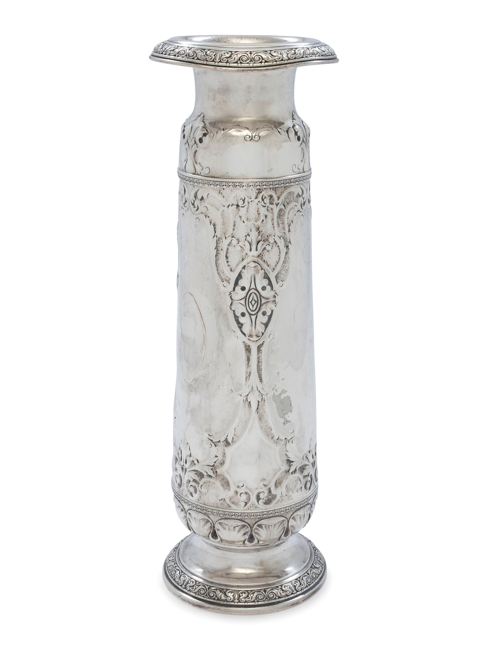 An American Silver Vase