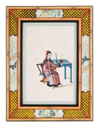 A Set of 12 Chinese Export Pith Paintings, Late 19th/Early 20th Century 清晚期 通草畫人物圖鏡框12幅
