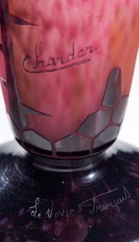 Le Verre Francais Eglantine Vase, c. 1930