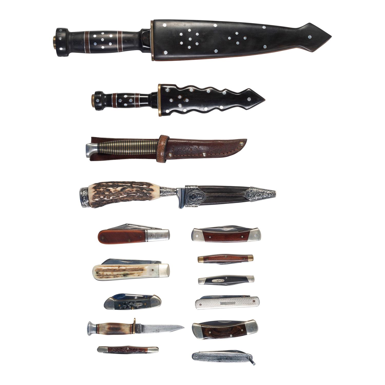 Lot of 15 Pocket Knives and Hunting Knives