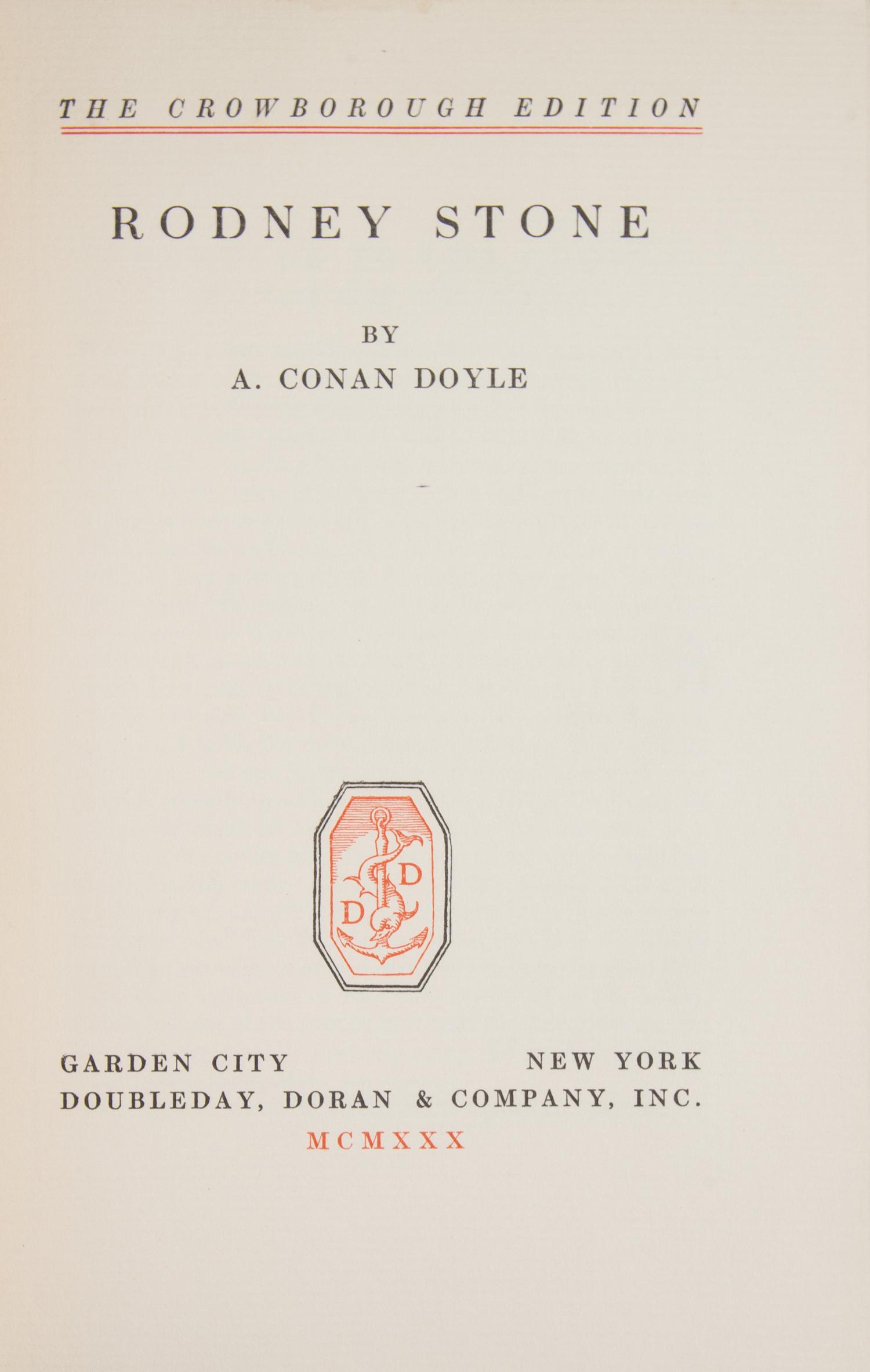DOYLE, ARTHUR CONAN. [The Works.] Garden City, 1930. 24 vols. Limited, signed.