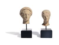 Two Hellenistic Terracotta Female Heads