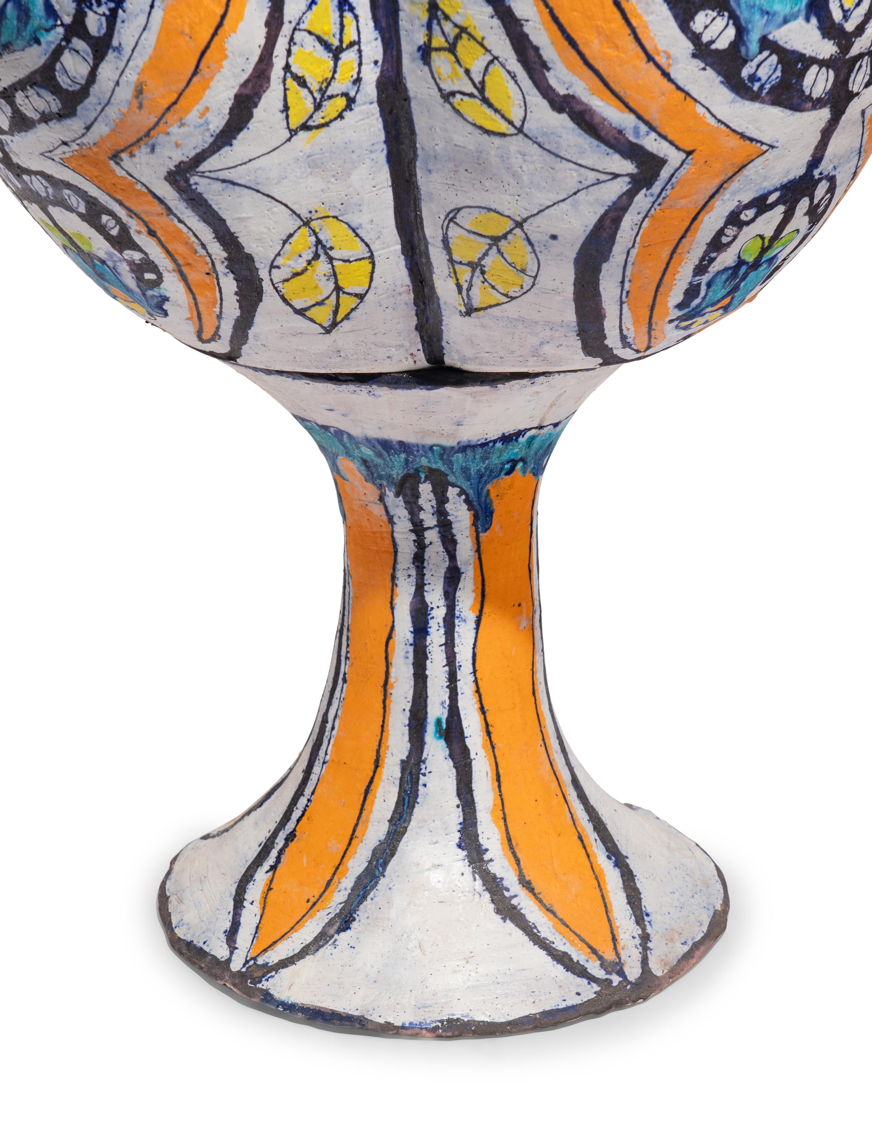 Large Gold & White Three-Part Bottle, 2011