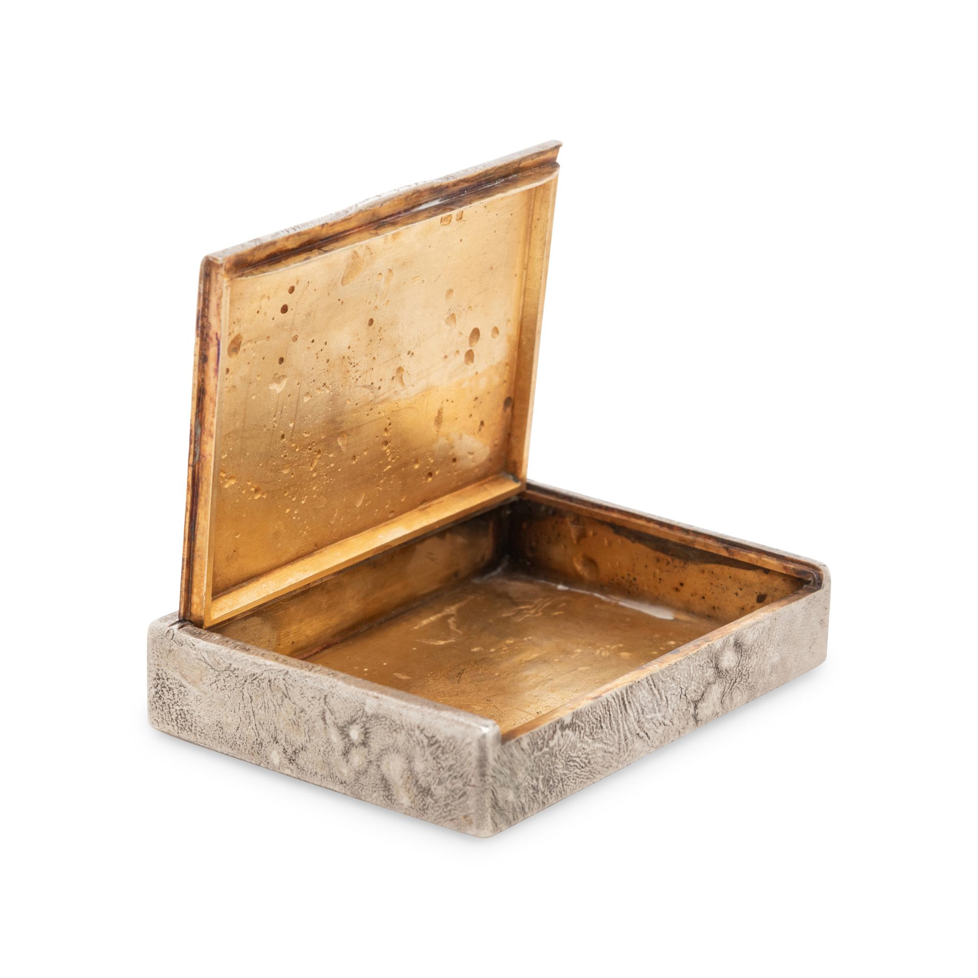 A Silver Samorodok Cigarette Case
