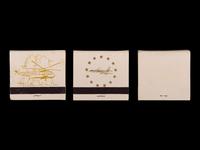 (Politics) : A group of 3 matchbooks from Marine One, Air Force One, and “The President’s House.”