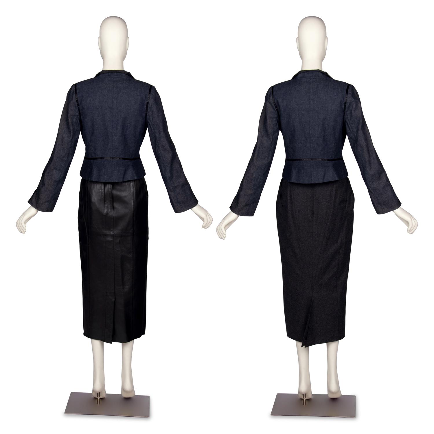 Mugler Jacket & Two Karl Lagerfeld Skirts