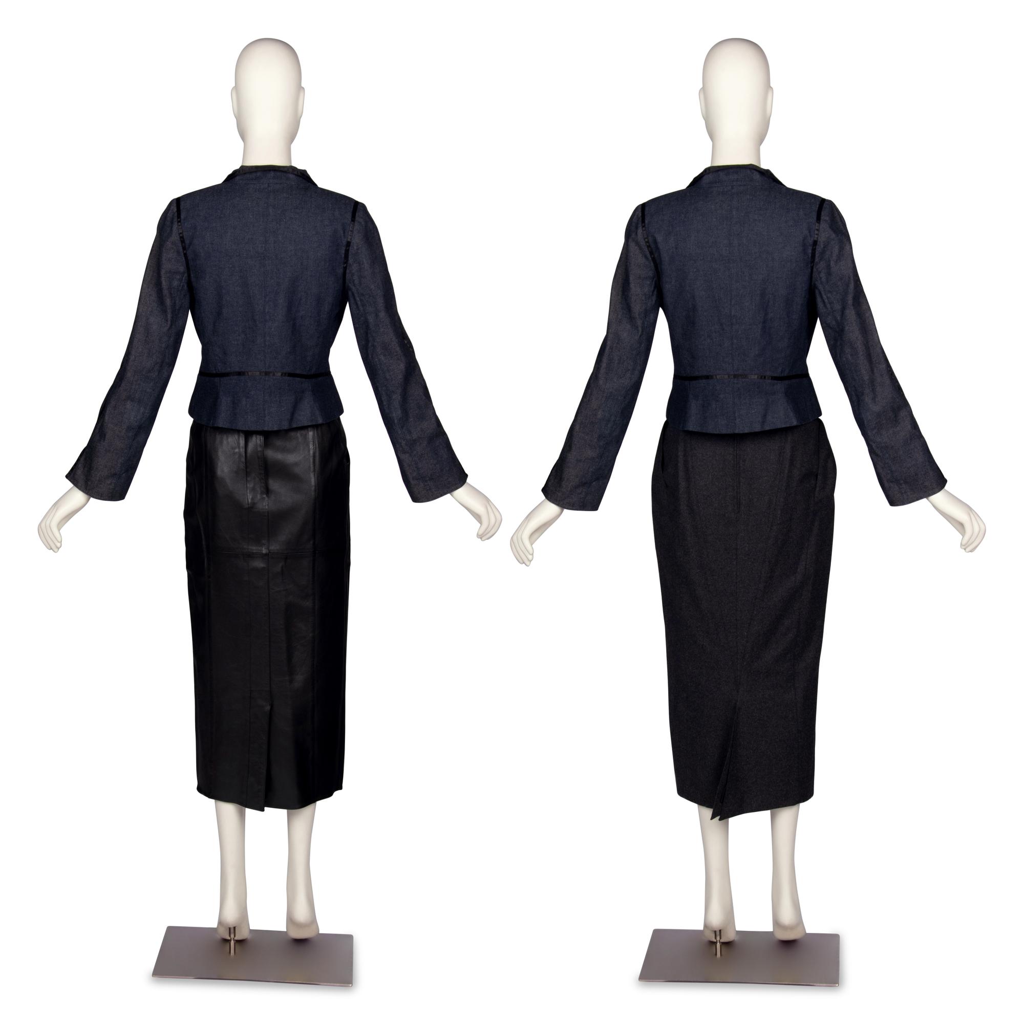 Mugler Jacket & Two Karl Lagerfeld Skirts