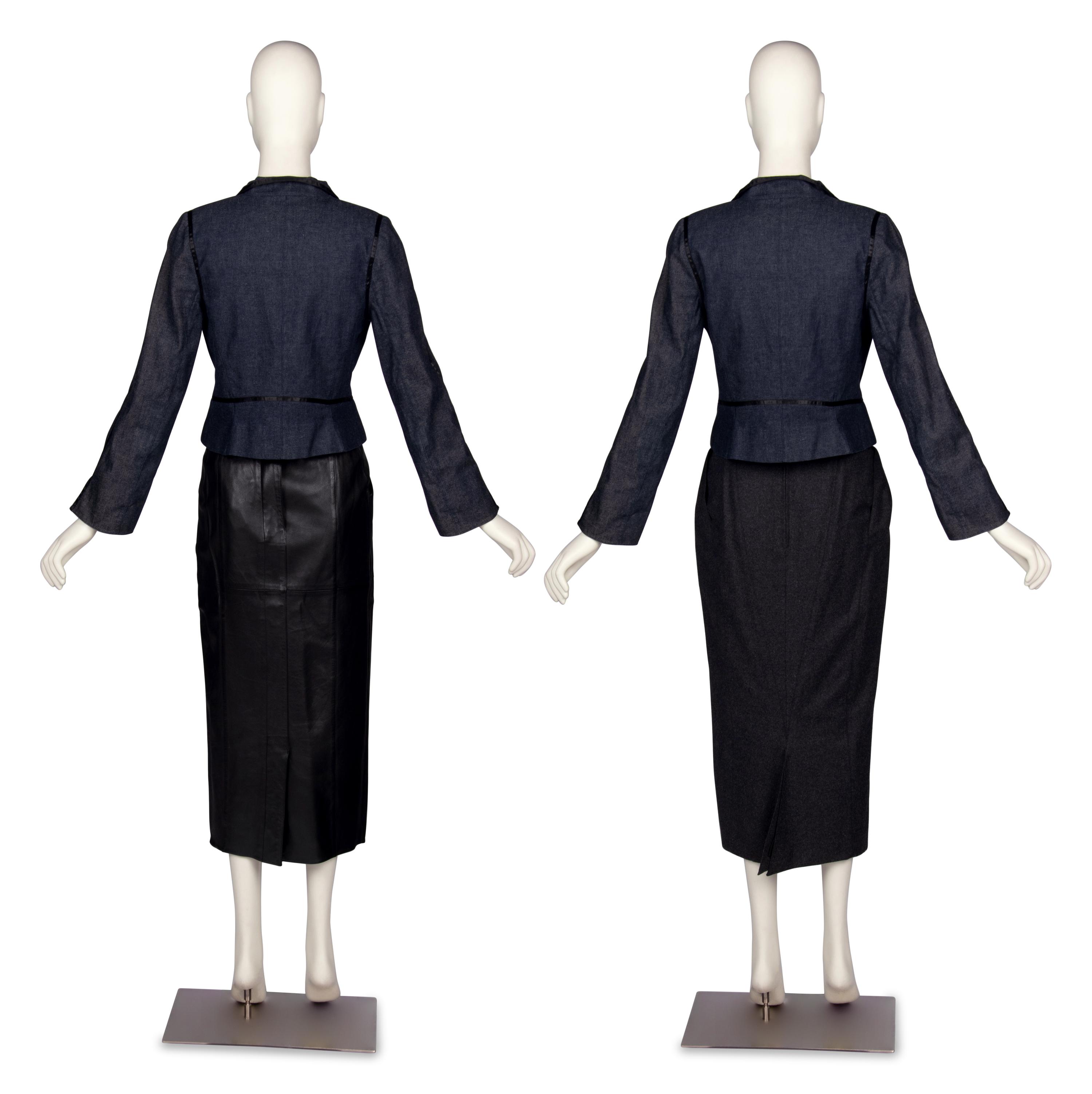Mugler Jacket & Two Karl Lagerfeld Skirts