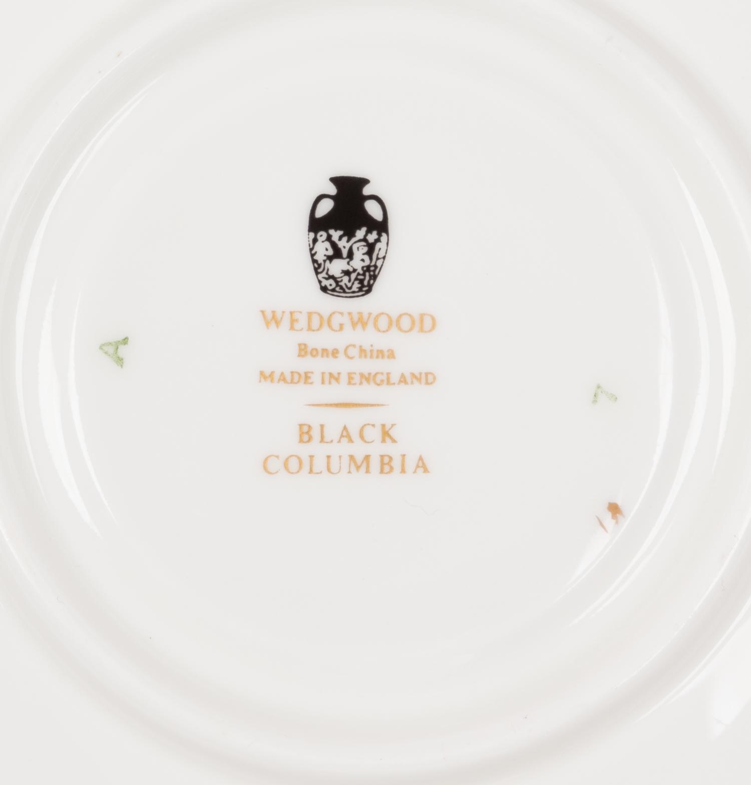 A Wedgwood Black Columbia Dinner Service
