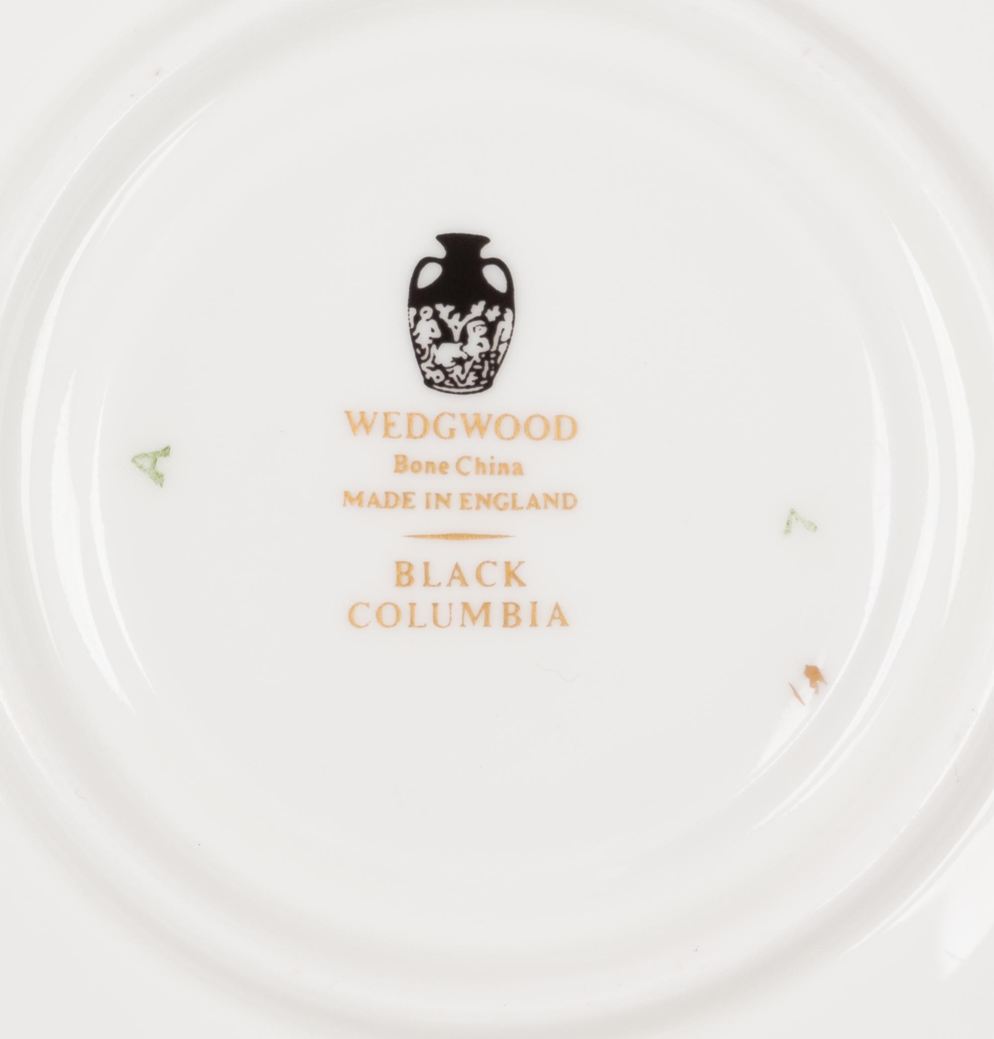 A Wedgwood Black Columbia Dinner Service