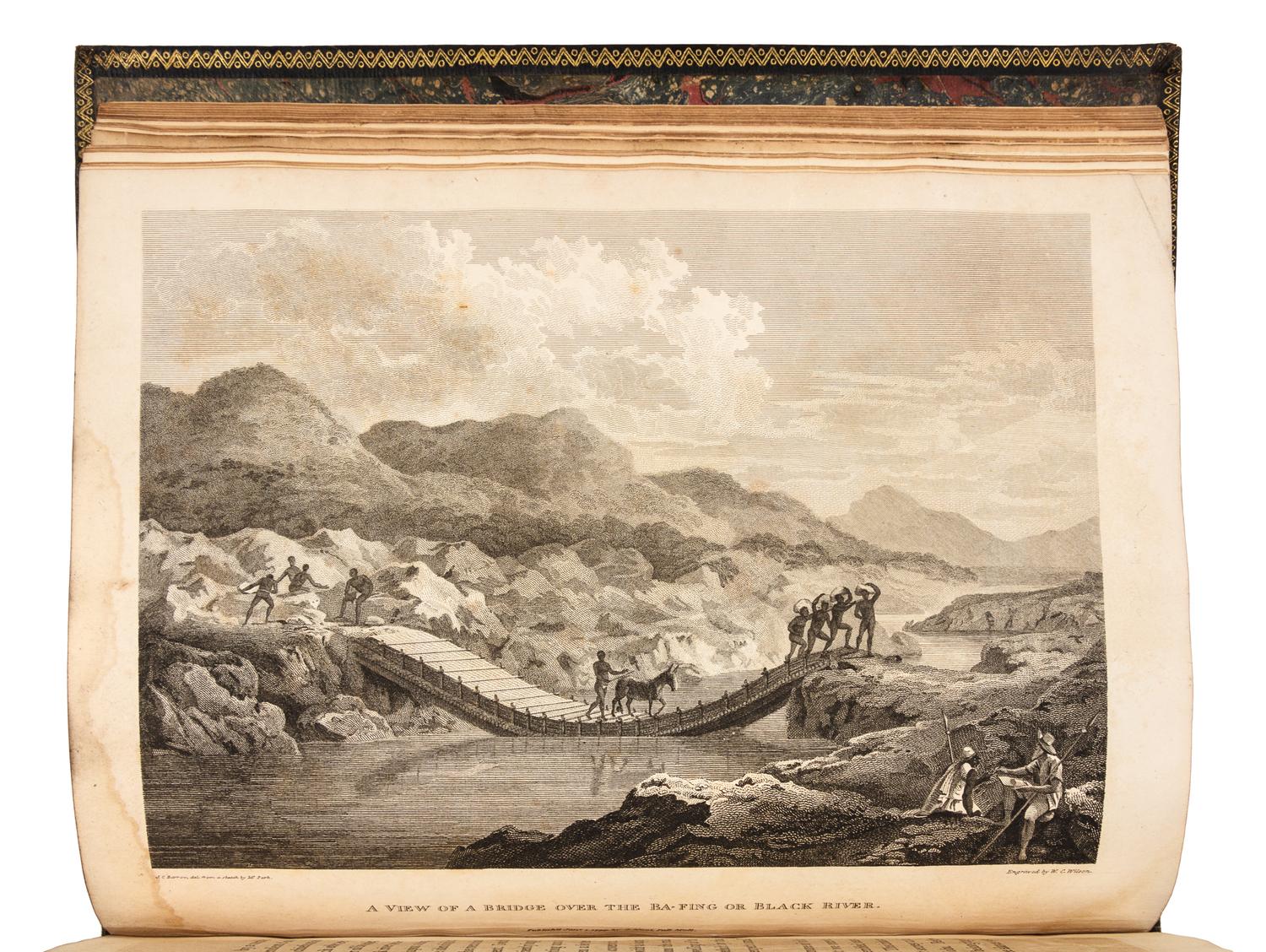 PARK, Mungo (1771-1806). Travels in...Africa --Journal of Mission to...Africa. London, 1799, 1815. -- 2 works, uniformly bound.