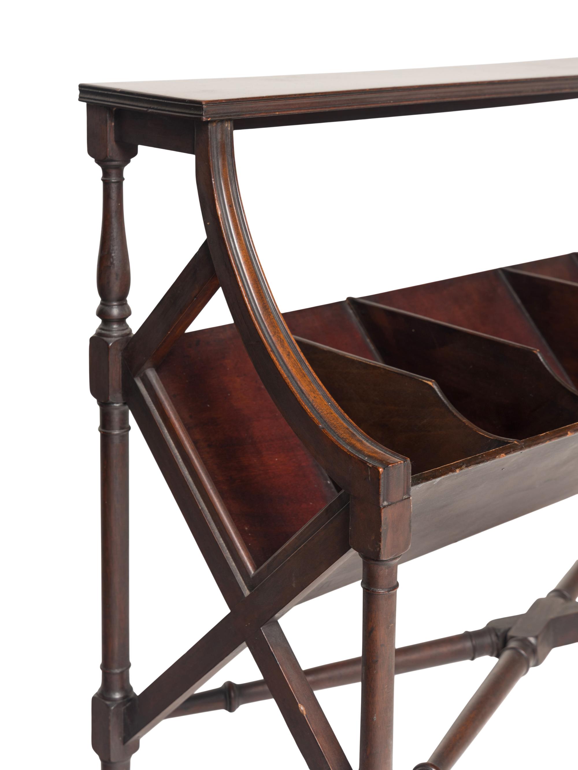A George III Mahogany Book Stand