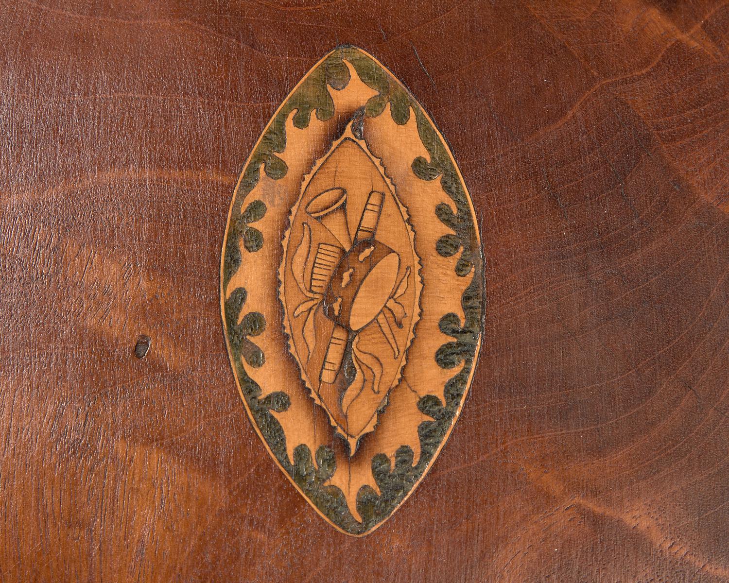 A Pair Of George III Inlaid Mahogany Knife Boxes