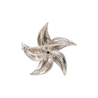 TIFFANY & CO., WHITE GOLD, PINK SAPPHIRE, AND DIAMOND BROOCH