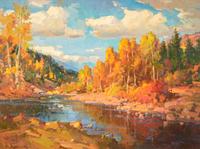 Ovanes Berberian (Russian, B. 1951) - Golden Autumn
