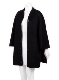 Ralph Rucci Cashmere Coat with Button Details