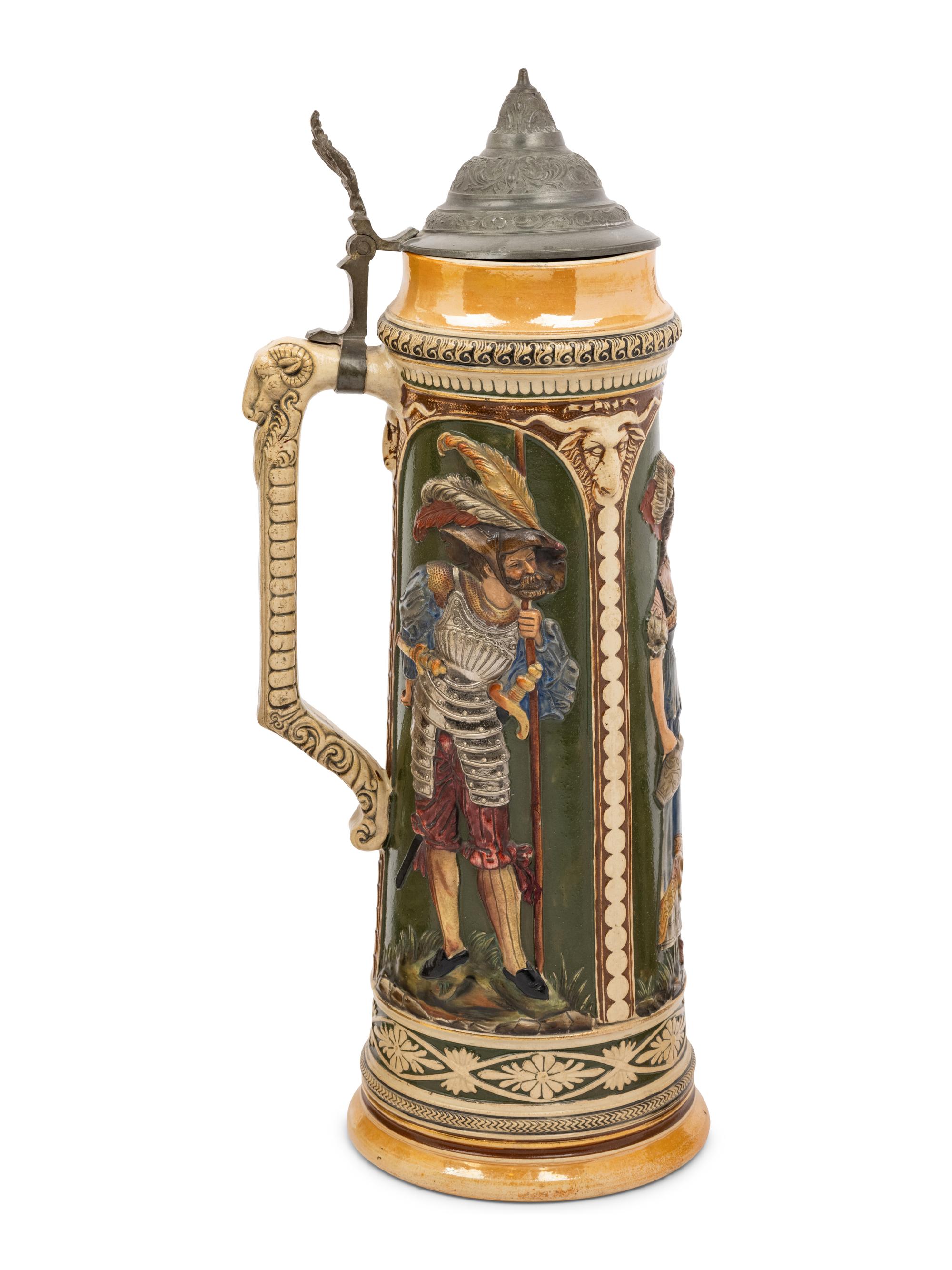 A Group of Four Beer Steins