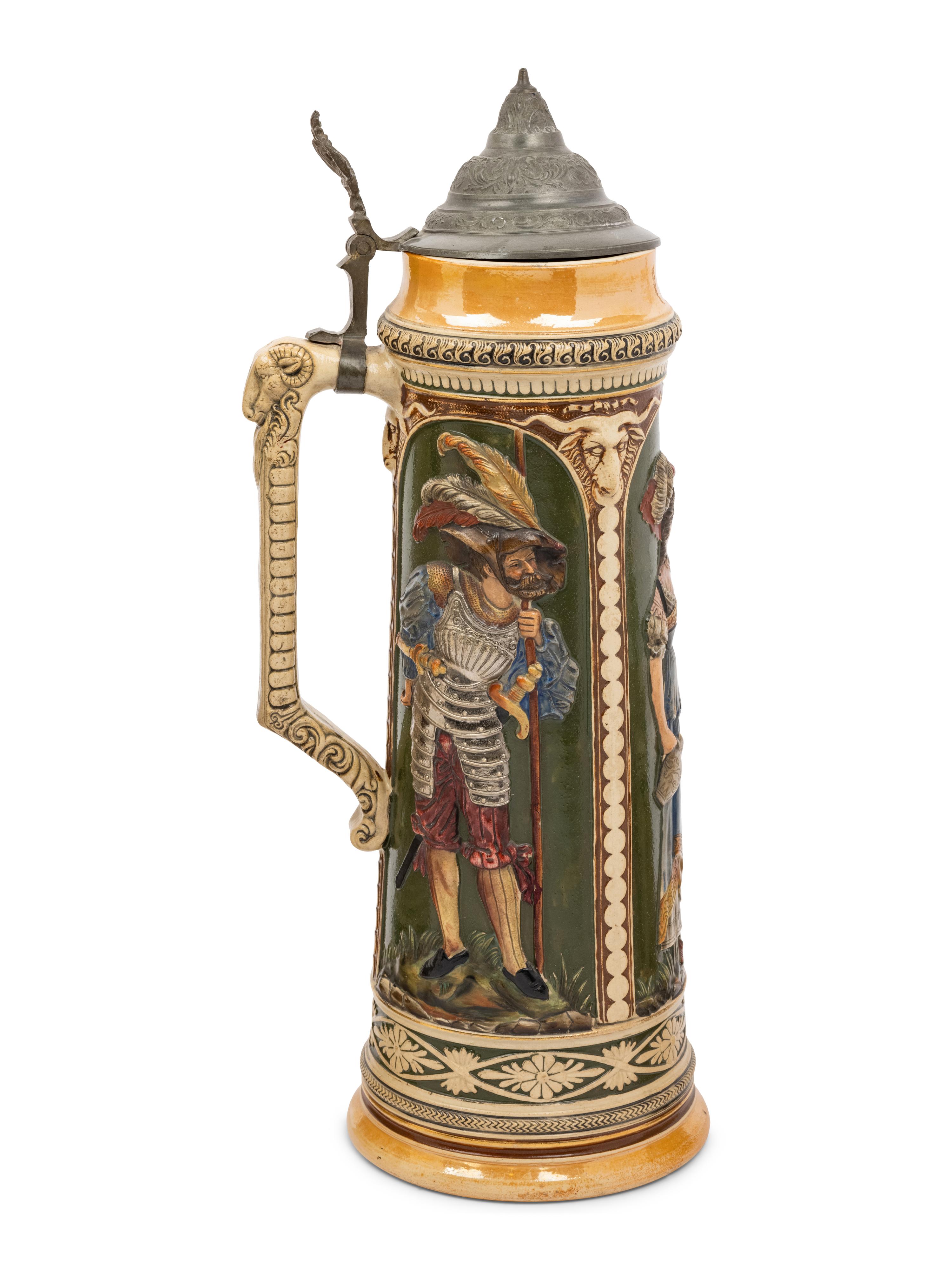 A Group of Four Beer Steins
