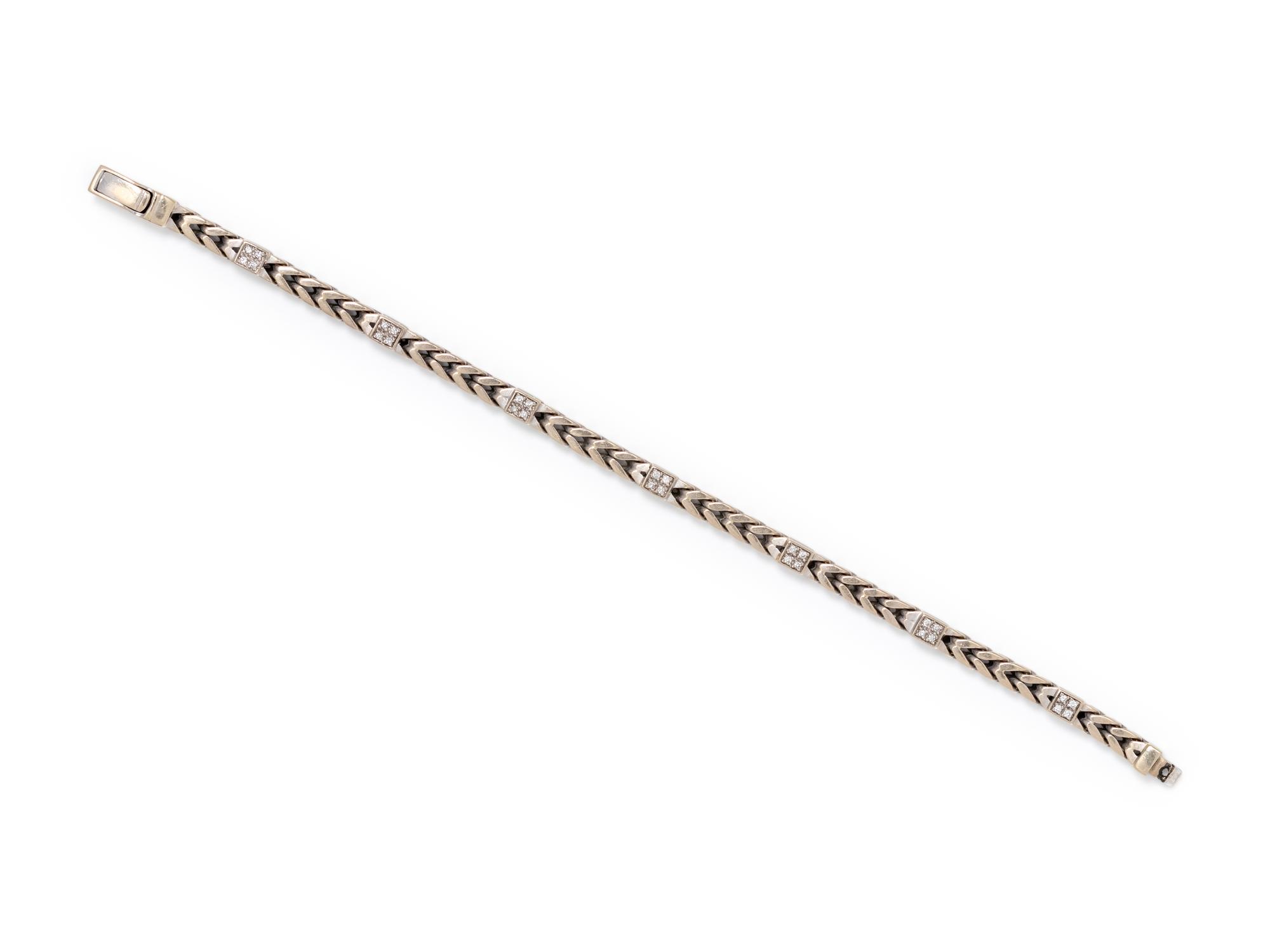 WHITE GOLD AND DIAMOND BRACELET
