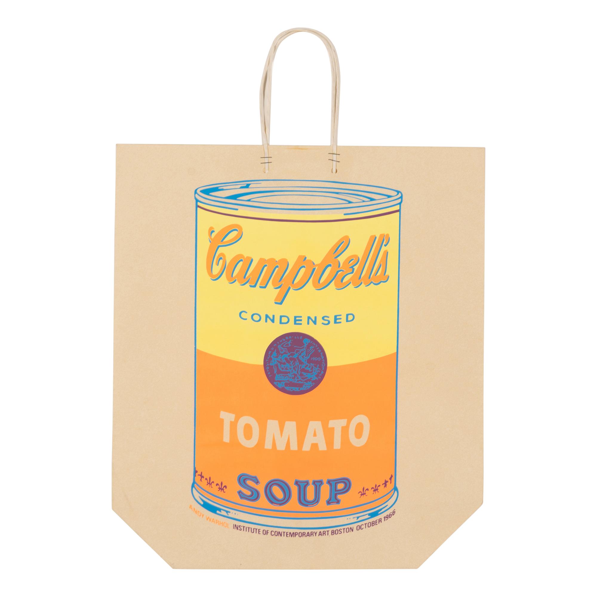 Andy Warhol (American, 1928-1987) — Campbell's Soup Can On Shopping Bag (Tomato) , 1966