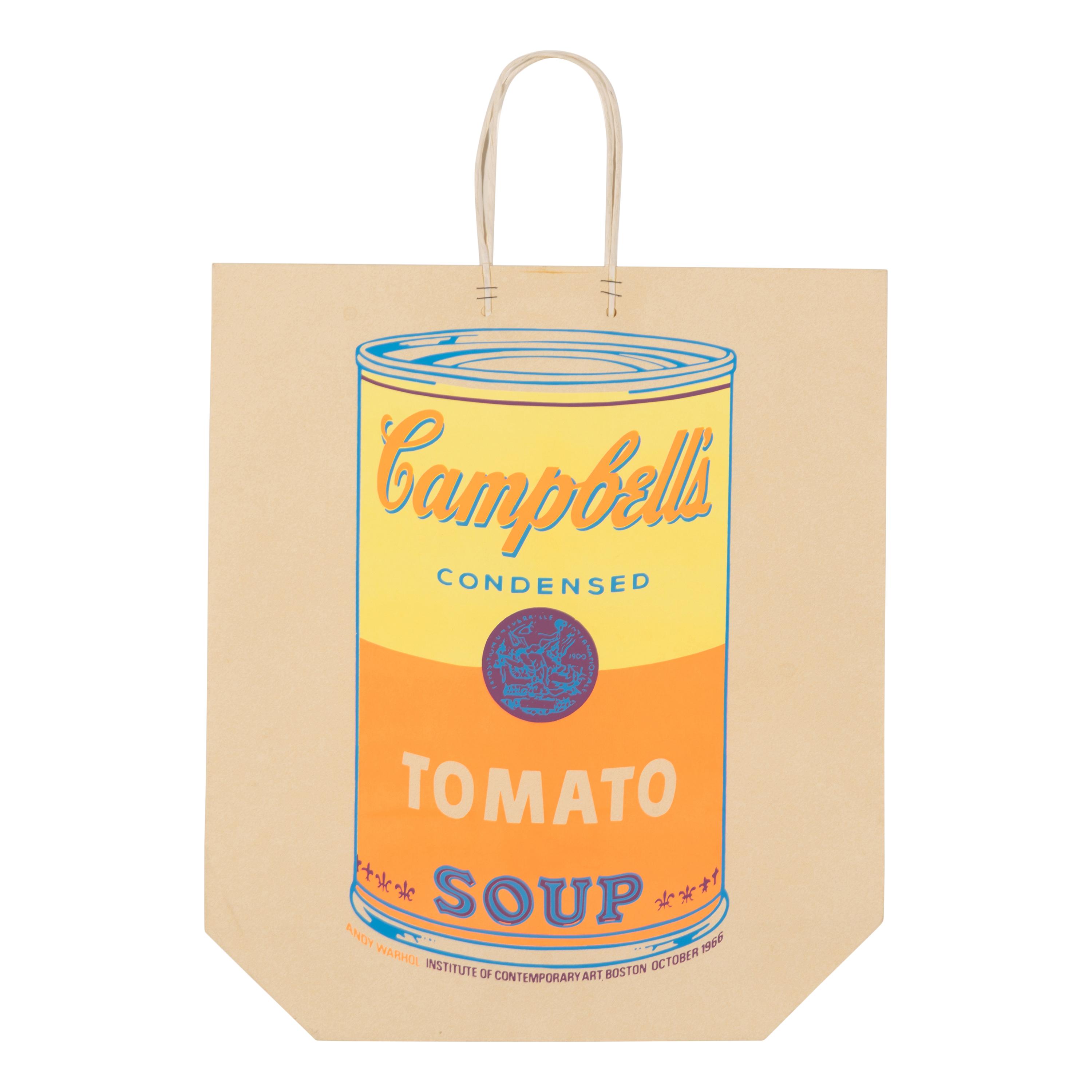 Andy Warhol (American, 1928-1987) — Campbell's Soup Can On Shopping Bag (Tomato) , 1966