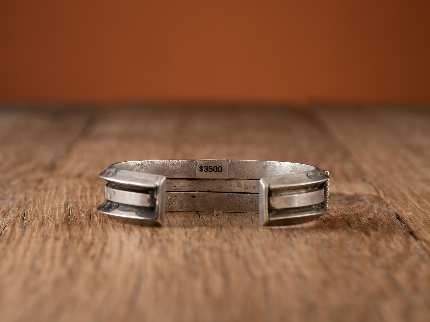 Navajo Silver and Turquoise Cuff Bracelet