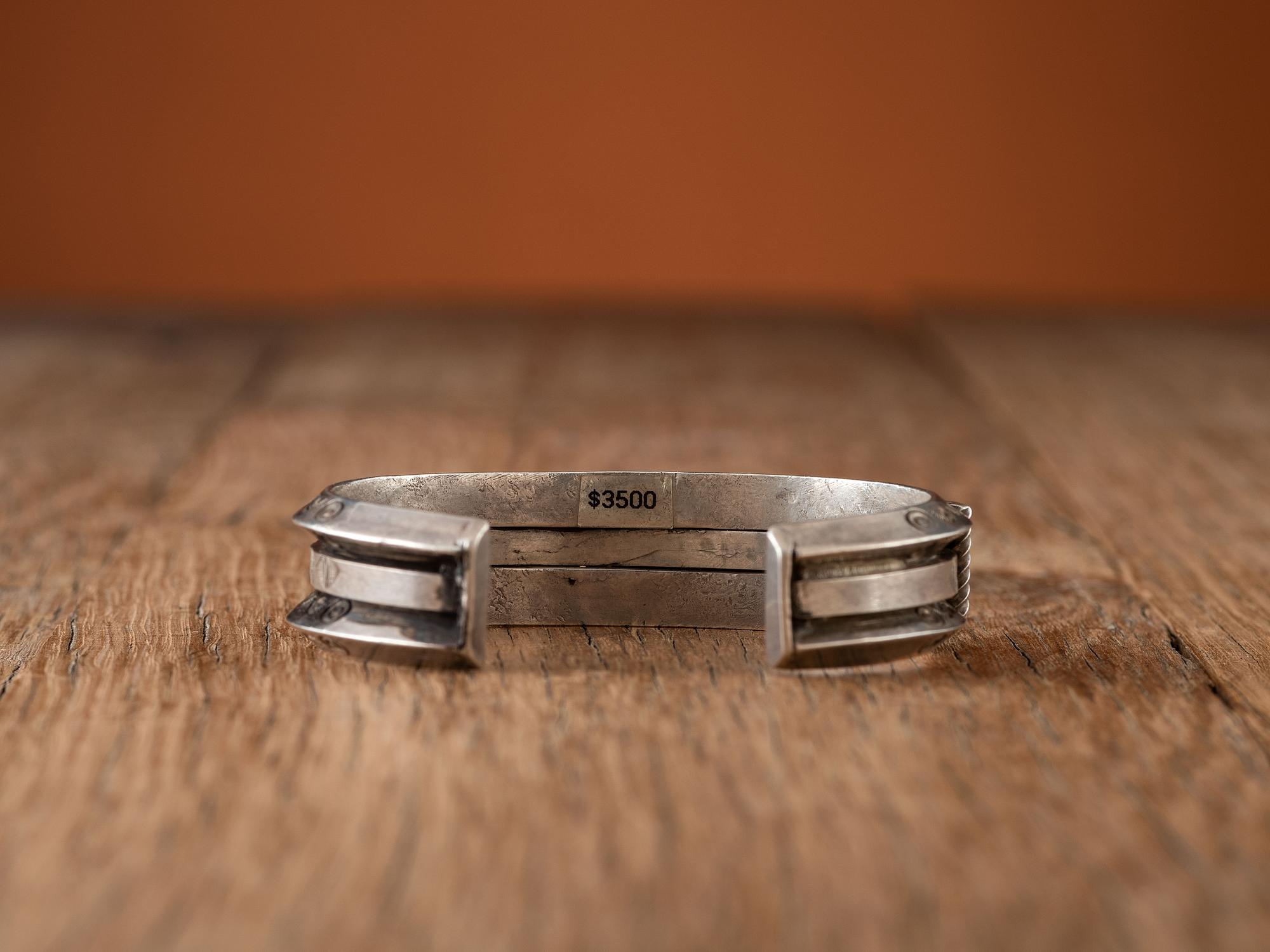 Navajo Silver and Turquoise Cuff Bracelet