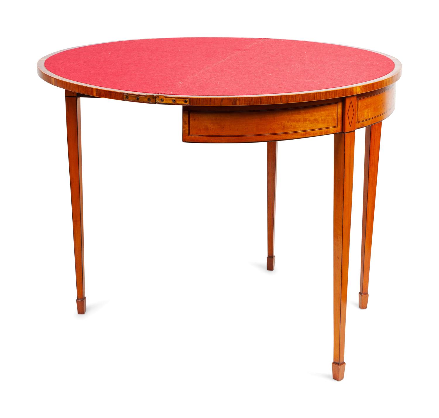 A Pair of Hepplewhite Game Tables