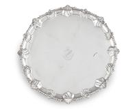 A Victorian Sterling Silver Salver in the George III Style