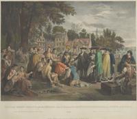[Philadelphia] Group of 6 prints of William Penn's Treaty with the Indians...