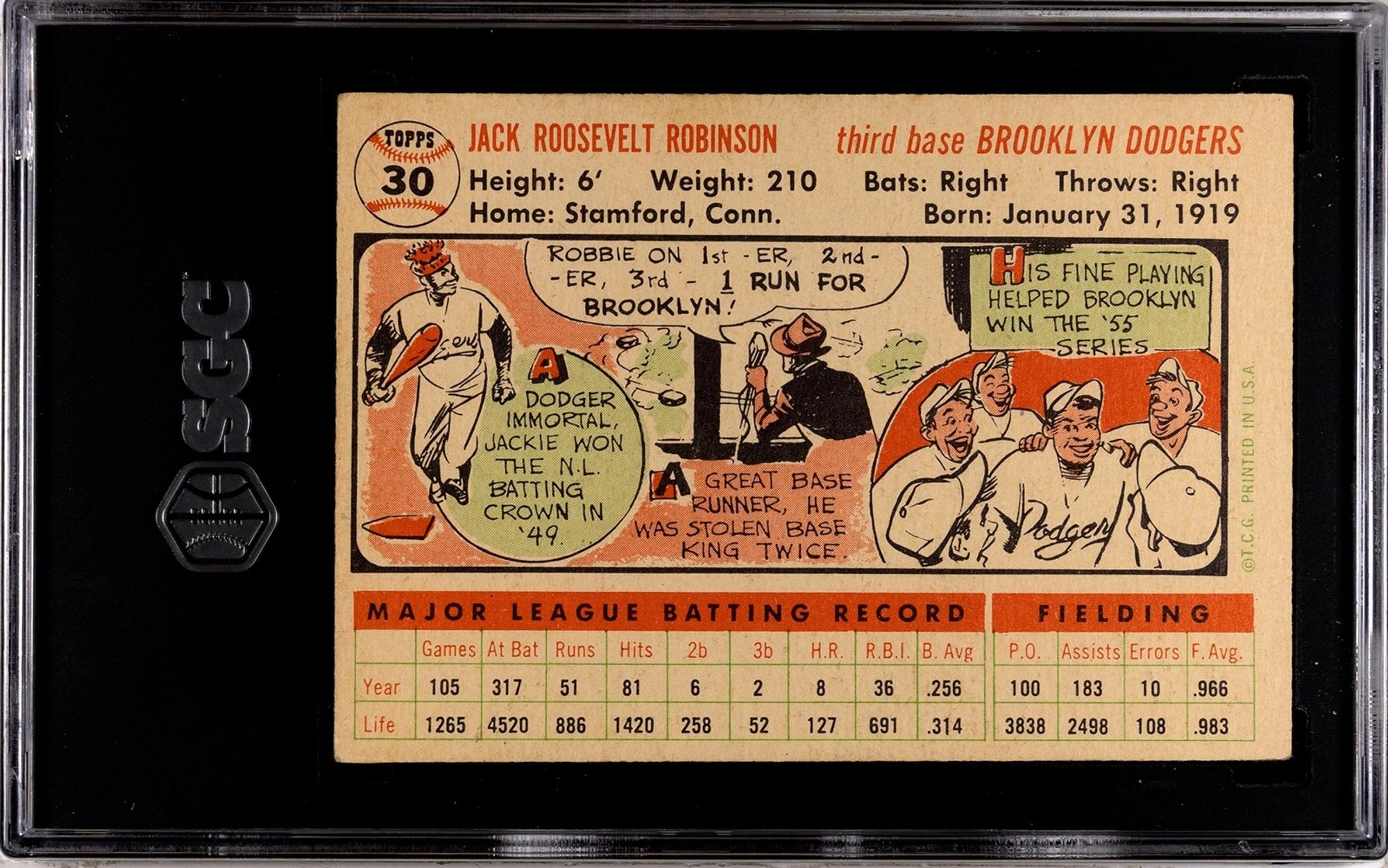 A Group of 1956 Topps Jackie Robinson and Ted Williams Baseball Cards