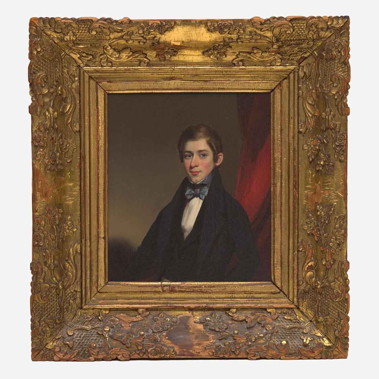 Lam Qua (Chinese, 1801-1860) Portrait of Silas Weir Lewis (1819-1888) of Philadelphia, PA, circa 1840