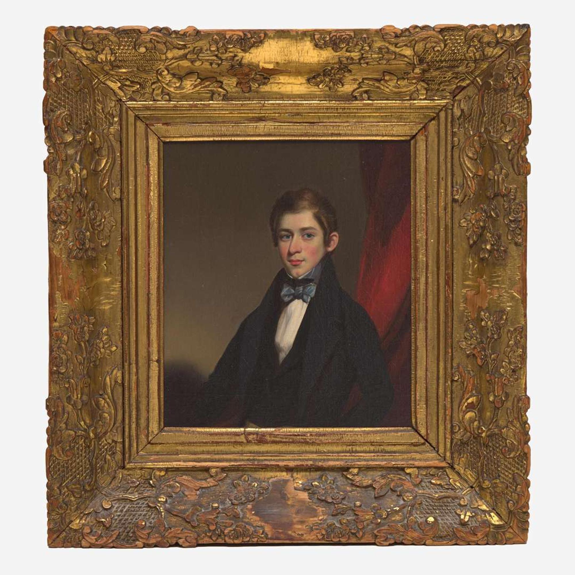 Lam Qua (Chinese, 1801-1860) Portrait of Silas Weir Lewis (1819-1888) of Philadelphia, PA, circa 1840