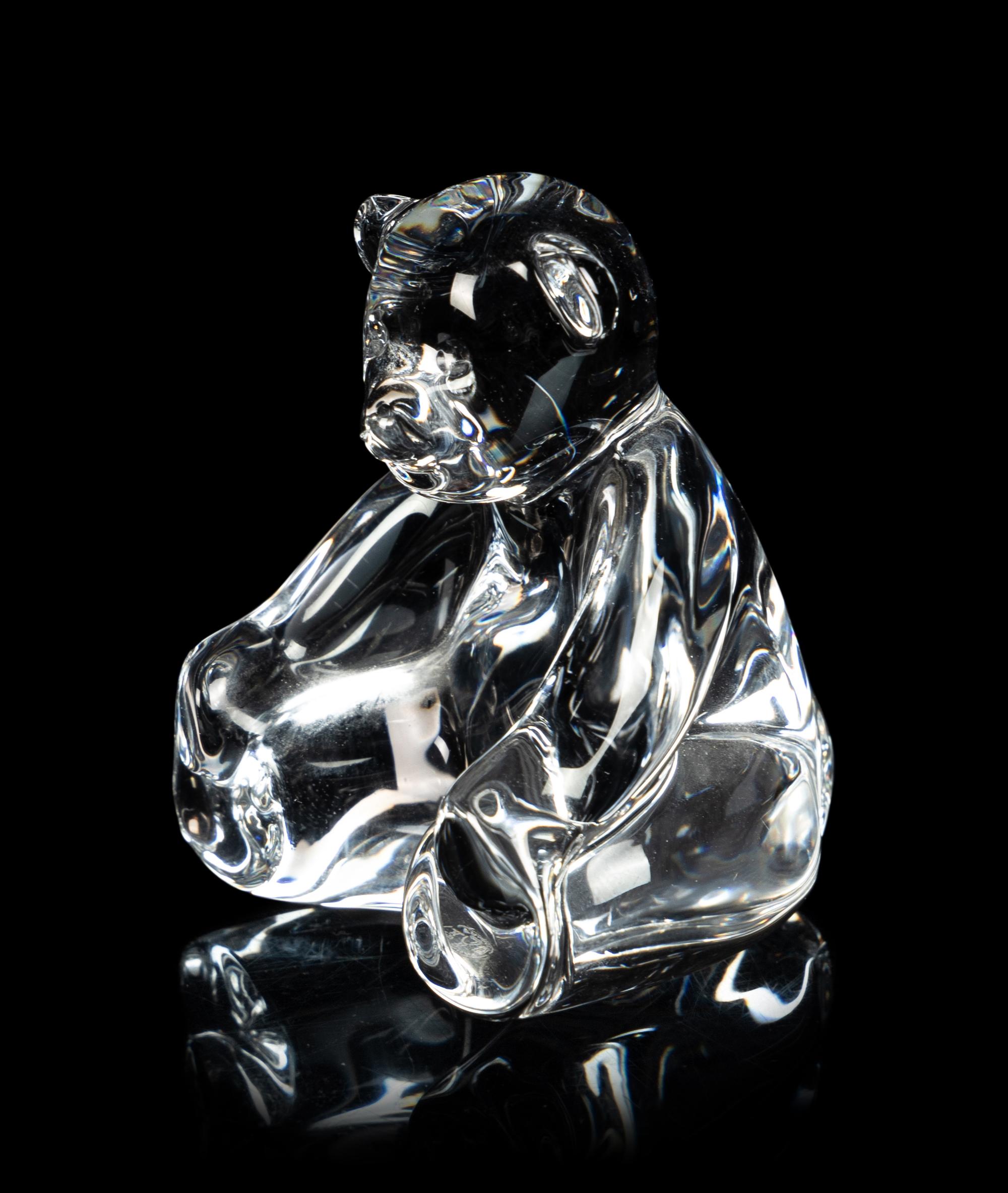 Three Baccarat Glass Articles