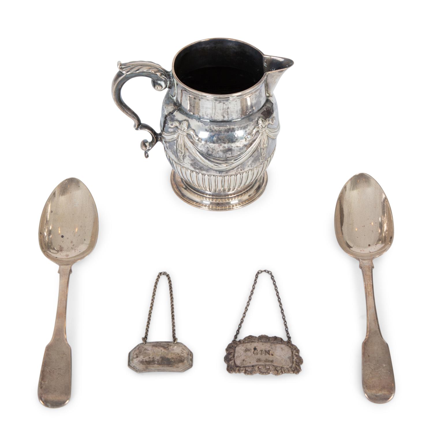 A Group of English and Scottish Silver Items